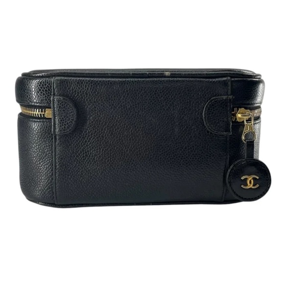 Chanel Black Leather Vanity Case - Picture 2 of 16